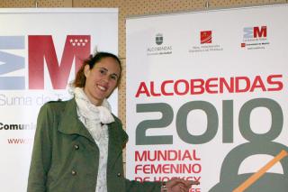 Amaya Valdemoro da su apoyo al Mundial de hockey femenino