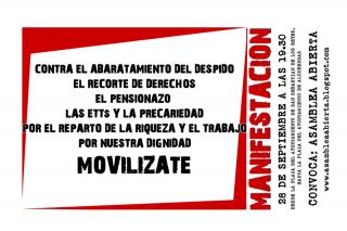 Vecinos de Alcobendas y Sanse se manifiestan sin partidos ni sindicatos contra la Reforma Laboral