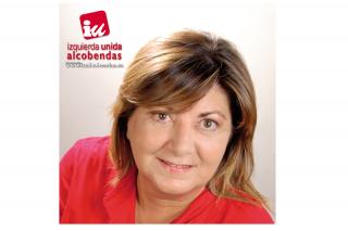 Mara Benito, candidata de Izquierda Unida a la alcalda de Alcobendas.