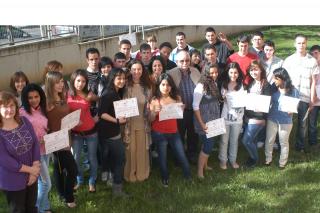 Diploma a los alumnos del IES de Sanse por resolver conflictos y trabajar en equipo
