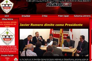 El Sanse convoca elecciones tras cuatro aos de mandato de Javier Romero. Foto: http://www.ud-sanse.com