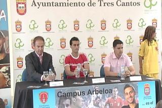 El jugador del Real Madrid lvaro Arbeloa presenta su Campus de Verano en Tres Cantos