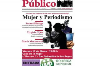 Izquierda Independiente organiza un encuentro con la periodista Susana Hidalgo