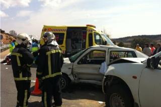 Un herido grave y cuatro leves tras un accidente de coche en Guadalix de la Sierra (Foto 112).