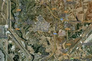La delegacin de Las Vegas Sands visita los terrenos propuestos por Paracuellos del Jarama y Torrejn de Ardoz. Foto: Google Maps