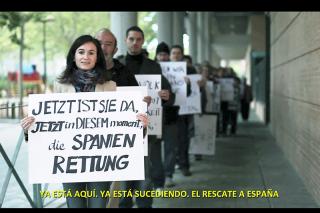 Die spanien rettung: Los vecinos de Tres Cantos mandan un mensaje al pueblo alemn