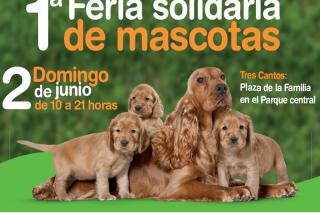 La plaza de la familia de Tres Cantos acoge la primera feria solidaria de mascotas