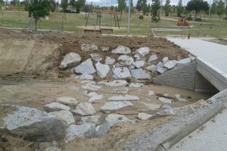 El ayuntamiento de Sanse mejora el cauce del arroyo Valconejero
