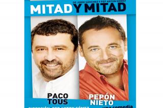 Mitad y Mitad, una de las comedias de mayor xito en los teatros de toda Espaa llega a Alcobendas.