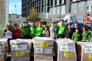 La asociacin Solidaridad Vecinal Sanse recoge ms de 3 toneladas de alimentos para familias sin recursos