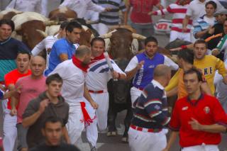 Sebastin de los Reyes cierra sus encierros sin heridos por hasta de toro y con rcord de participacin