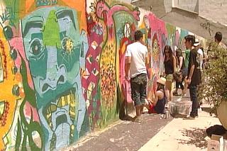 Boa Mistura pone color a las calles de Alcobendas como parte de las actividades de #ENJUVENARTE 