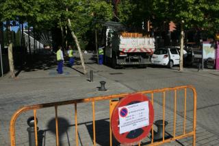 Cortes de trfico en Tres Cantos por las obras de rehabilitacin de las calzadas de la Plaza del Ayuntamiento 