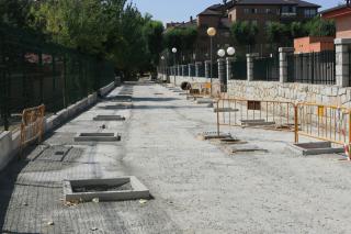 Las obras de rehabilitacin del Sector Descubridores y la Plaza del Ayuntamiento de Tres Cantos avanzan a buen ritmo 