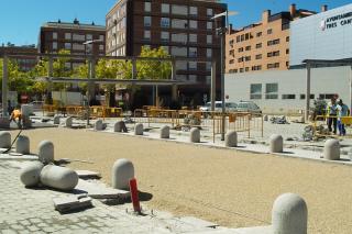 Continan las importantes obras de rehabilitacin del sector Descubridores y de la Plaza del Ayuntamiento de Tres Cantos