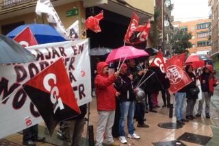 Trabajadores del servicio de gra se manifiestan en Alcobendas 