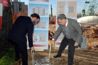 Sanse coloca la primera piedra de 42 nuevas viviendas de proteccin pblica