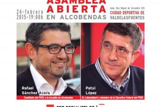 Asamblea abierta con el socialista Patxi López en Alcobendas