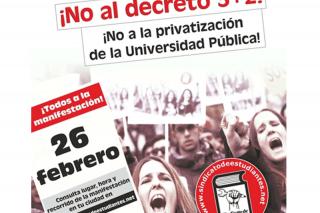 Los universitarios de la Autónoma secundan masivamente la huelga contra el decreto 3+2