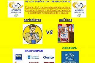 Este sábado 25 de abril en Alcobendas, nueva edición del partido ‘Periodistas VS Políticos’