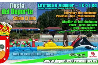 Las instalaciones deportivas municipales y las piscinas de verano de Tres Cantos, a 1 euro en la Fiesta del Deporte