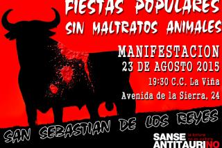 Los colectivos antitaurinos de Sanse convocan una manifestación para reivindicar “unas fiestas sin maltratos animales”