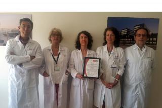 El Servicio de Transfusión del Hospital Infanta Sofía recibe la certificación ISO