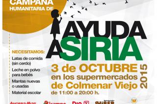 El 3 de octubre Colmenar Viejo realizará una campaña de recogida de alimentos para ayudar a los refugiados