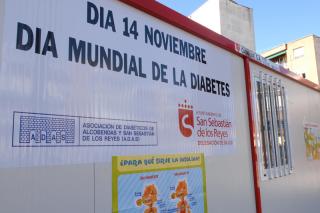 Da Mundial de la Diabetes. Caseta informativa en S.S. Reyes