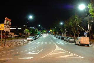 La calle Real de Sanse ahorra un 70 por ciento con la nueva iluminacin